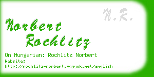 norbert rochlitz business card